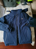 美津濃戶(hù)外棉服男秋冬夾克外套上衣連帽防風(fēng)保暖百搭登山服 藏青   L    曬單實(shí)拍圖