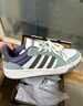 adidas ENTRAP美式校園風(fēng)運動(dòng)少年感復古籃球風(fēng)板鞋男女阿迪達斯   漢玉白/巖層橄欖綠/銀灰綠   41 曬單實(shí)拍圖