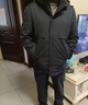 SHANSHAN杉杉鵝絨羽絨服男中長(cháng)款男士一衣五穿可拆卸連帽內膽保暖御寒外套 藏青色 2XL /185【建議145-160斤】 曬單實(shí)拍圖