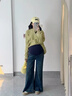 優(yōu)美珍（YOUMEIZHEN）【品牌】孕婦牛仔褲秋冬外穿微喇褲2026新款不勒肚子托腹休閑長(cháng)褲 深藍色 XL 曬單實(shí)拍圖