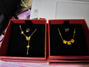 周六福5G工藝黃金項鏈在逃公主蝴蝶吊墜計價(jià)A0612626 約3.85g生日禮物 曬單實(shí)拍圖