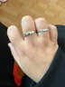 AIF貓狗日記999足銀情侶戒指女男款一對鐘久久手飾生日禮物送女朋友 夜光貓狗日記對戒+燈光戒指禮盒 曬單實(shí)拍圖