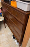 歪脖樹(shù)斗柜現代簡(jiǎn)約臥室客廳抽屜式收納柜子儲物柜子 加長(cháng)款-五斗柜胡桃色丨美式升級款 曬單實(shí)拍圖