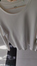 優(yōu)衣庫男裝女裝柔軟圓領(lǐng)T恤/休閑長(cháng)袖上衣479783 00 白色 S 曬單實(shí)拍圖