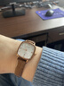 寶時(shí)捷（POSCER）手表女生日禮物石英女士手表小方表女表精致小棕表送女友50105 曬單實(shí)拍圖