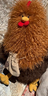 問(wèn)童子 田園系列 雞鴨鵝蛙牛狗豬羊動(dòng)物玩偶毛絨玩具公仔生日禮物 田園玩偶  公雞 曬單實(shí)拍圖