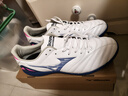 美津濃（MIZUNO）小李子美津濃莫雷拉MORELIA NEO4 PRO次頂AS碎釘袋鼠皮足球鞋成人 白藍粉P1GD253525 41 (265JP) 曬單實(shí)拍圖