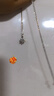 京東京造 星芒Pt950鉑金培育鉆石吊墜1克拉贈送S925銀鏈禮物送女友送老婆 曬單實(shí)拍圖
