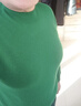 帕羅（PALUOPO）休閑百搭100%山羊絨衫女士秋冬基礎多色半高領(lǐng)針織保暖毛衣 翠綠 半高領(lǐng) 2XL 170/115 曬單實(shí)拍圖