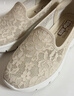 斯凱奇（Skechers）閃穿鞋女鞋蕾絲單鞋透氣休閑鞋軟底平底鞋健步鞋一腳蹬158858 曬單實(shí)拍圖