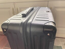 喜朗頓行李箱20寸登機箱商務(wù)拉桿箱高品質(zhì)箱包男女旅行箱小號飛機密碼箱 掛扣鋁框款/宇宙黑 20英寸 長(cháng)方形【可登機】 曬單實(shí)拍圖
