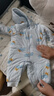 舒貝怡嬰兒衣服新生兒連體衣男女保暖周歲寶寶哈衣可愛(ài)百天爬服藍73 曬單實(shí)拍圖