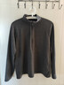 優(yōu)衣庫女裝HEATTECH彈力搖粒絨半拉鏈套頭衫/打底衫479693 08 深灰色 XL /165/92A 曬單實(shí)拍圖