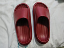 樸西新款EVA踩屎感厚底拖鞋女士居家室內情侶拖鞋男 安哥拉紅 39-40 曬單實(shí)拍圖