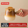 京東京造圍爐煮茶烤奶罐茶煮茶器家用室內奶茶陶瓷茶壺月牙粗陶側把煮茶壺 曬單實(shí)拍圖