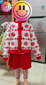 巴拉巴拉【國博IP】女童短裙套裝國風(fēng)春秋季兩件套百搭時(shí)尚洋氣 白紅色調00316 120 曬單實(shí)拍圖