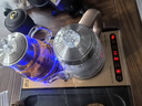 FUNORK全自動(dòng)上水電熱水壺茶臺燒水壺泡茶一體機抽水茶幾茶桌嵌入式燒水器電茶壺茶具套裝 1L 金色蒸茶款（37x20cm） 曬單實(shí)拍圖