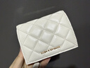 CHARLES&KEITH26春新品菱格紋多卡位短款錢(qián)包零錢(qián)包女神節生日禮物CK6-10770729 Cream奶白色 XXS 曬單實(shí)拍圖