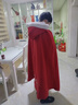 牧獸 原創(chuàng  )漢服斗篷女冬季長(cháng)款毛呢加絨加厚中國風(fēng)繡花披風(fēng)大兔毛領(lǐng) 紅色加絨 均碼 曬單實(shí)拍圖