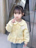 班喜迪女童外套春裝2026新款女寶寶洋氣可愛(ài)開(kāi)衫公主上衣兒童春季小童裝 黃色 100 曬單實(shí)拍圖