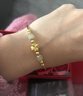 老鳳祥四葉草黃金手鏈女款足金手鐲子女生日情人節禮物送女朋友老婆媽媽 足金四葉草+銀手鐲+限定久伴鐘愛(ài)禮盒 曬單實(shí)拍圖