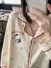 另約波點(diǎn)貓咪純棉睡衣女2026新款春秋季100全棉長(cháng)袖可外穿家居服套裝 滿(mǎn)印貓咪 L 曬單實(shí)拍圖