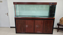 閩江大型新中式魚(yú)缸客廳家用超白玻璃落地金魚(yú)缸底濾龍魚(yú)缸水族箱 紫檀木 長(cháng)200寬60高163 曬單實(shí)拍圖