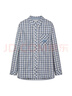 Teenie Weenie【萊賽爾】小熊女裝時(shí)尚簡(jiǎn)約格紋襯衫秋季長(cháng)袖上衣潮 淺藍色 M (165) 曬單實(shí)拍圖