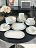 以辰釉下彩碗碟套裝家用高顏值漸變餐具套裝簡(jiǎn)約陶瓷碗盤(pán)碗筷喬遷送禮 【80客戶(hù)選擇】10人食62件配大湯碗 曬單實(shí)拍圖