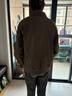 啄木鳥(niǎo)（TUCANO）外套男春秋季翻領(lǐng)夾克男寬松休閑潮流美式上衣服男裝 綠棕色 XL 曬單實(shí)拍圖