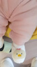 尼多熊嬰兒腳套秋冬毛絨寶寶鞋套加厚外出保暖襪套可愛(ài)不磨腳 曬單實(shí)拍圖
