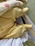 Iceagezoo A類(lèi)3件裝嬰兒棉親膚寶寶長(cháng)袖爬服春秋哈衣新生兒包手包腳連體衣 金黃兔子3件裝 66cm 3-6個(gè)月 曬單實(shí)拍圖