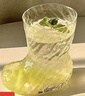 ins風(fēng)網(wǎng)紅創(chuàng  )意靴子玻璃杯透明個(gè)性果汁飲料啤酒杯潮流咖啡冷飲杯 冰川紋靴子杯 280ml  標準 曬單實(shí)拍圖