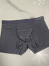 貓人男士?jì)妊澞斜z無(wú)痕涼感10A抑菌透氣褲衩大碼男生平角短褲頭禮盒 黑色+鉑灰+灰藍 10A抑菌冰絲 3條 XL （建議120斤-140斤） 曬單實(shí)拍圖