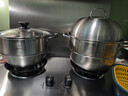 美廚（MAXCOOK）蒸鍋 304不銹鋼28cm單層蒸鍋 加厚復合底燃氣灶爐電磁爐通用 曬單實(shí)拍圖