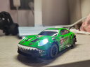 精冠1:43四驅漂移RC遙控車(chē)保時(shí)捷汽車(chē)模型親子競技玩具男孩生日禮物 綠恐龍 宏星RC高速漂移車(chē)【911特別涂裝版】 【2套輪胎+全比例油門(mén)+轉向】 曬單實(shí)拍圖