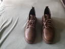 普步仕品牌馬丁靴男2025秋冬季新款真皮休閑厚底工裝靴時(shí)尚百搭保暖靴男 棕色四季[皮鞋碼] 39 [等于運動(dòng)鞋40] 曬單實(shí)拍圖