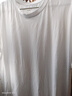 京舒棉京東自有品牌棉·10A抑菌新疆棉男裝短t打底衫T恤 白色 2XL 曬單實(shí)拍圖