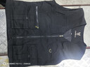 LED男士無(wú)領(lǐng)純棉馬甲春秋背心多口袋馬夾中老年休閑寬松大碼坎肩外套 黑色 8806升級版 4XL 【推薦 166-180斤】 曬單實(shí)拍圖