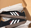 adidas「T頭鞋」VL COURT復古休閑板鞋德訓鞋男女阿迪達斯輕運動(dòng)   黑色/白色   42.5 曬單實(shí)拍圖