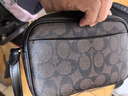 蔻馳（COACH）女包相機包JAMIE小包單肩斜挎包經(jīng)典老花大牌輕奢風(fēng)禮物女 深棕色配黑色CQ874IMAA8 曬單實(shí)拍圖