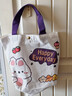 水桶帆布包手提包收納包學(xué)生便攜上班便當包收納袋禮品袋手提袋 凱蒂貓水桶包1個(gè)裝 曬單實(shí)拍圖