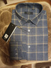 杉杉（FIRS）純棉磨毛襯衫中年爸爸裝商務(wù)休閑全棉格子襯衣男 咖啡格 39  曬單實(shí)拍圖