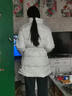 阿迪達斯（adidas）女裝冬季立領(lǐng)時(shí)尚收腰抽繩休閑羽絨服JL9848 曬單實(shí)拍圖