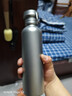 Ti artisan鈦工匠純鈦運動(dòng)水壺戶(hù)外便攜超輕喝水大容量騎行水壺彎提環(huán)水瓶 750ml純鈦水壺 曬單實(shí)拍圖
