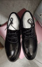 海瀾之家HLA皮鞋男士休閑德比鞋商務(wù)正裝透氣鞋子男HAAPXM4DAV318 黑色40 曬單實(shí)拍圖