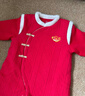 英氏（YEEHOO）嬰兒拜年服秋冬保暖嬰兒衣服新中式寶寶連體衣喜慶 新年紅-不夾棉款 73cm （建議身高66-73cm） 曬單實(shí)拍圖