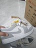 Jordan男女休閑鞋 新年禮物AJ1小迪奧 輕奢感運動(dòng)鞋DC0774-105白灰39 曬單實(shí)拍圖