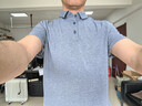 lululemon丨Evolution 男士短袖休閑衫 *珠地 LM3DZPS 雜色鐵藍 L 曬單實(shí)拍圖