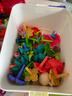 樂(lè )樂(lè )魚(yú)（leleyu）積木3-6歲兒童玩具大顆?；▓@拼裝插花93片收納盒男女孩生日禮物 曬單實(shí)拍圖